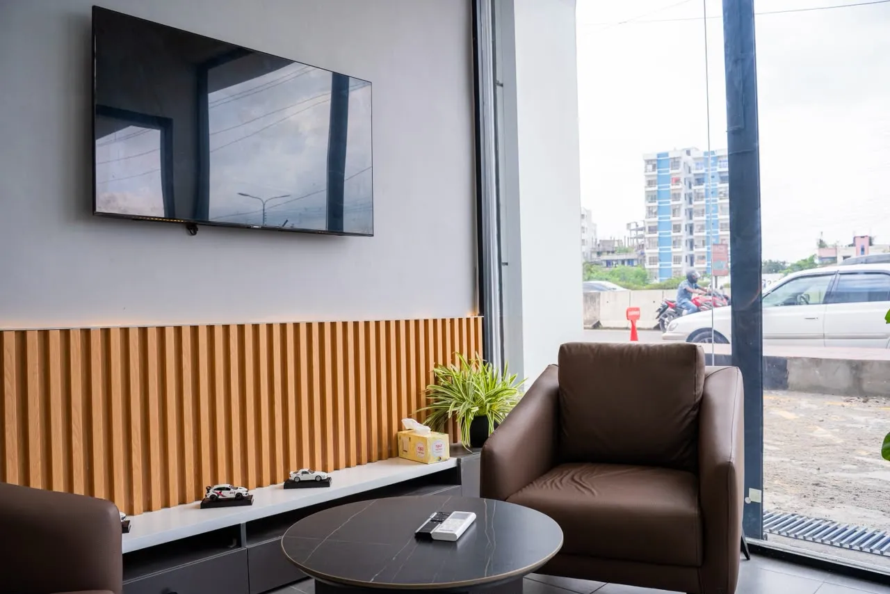 Customer waiting area