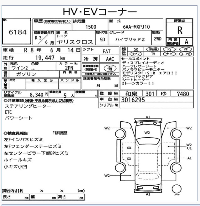 Toyota Yaris Cross Z Package
